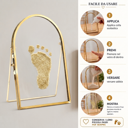 Quadro Ricordo con Impronta del Bambino